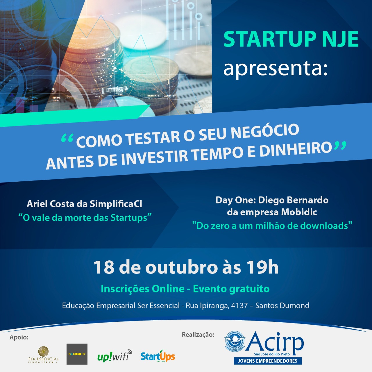 Evento validação de negócios em São José do Rio Preto, SP