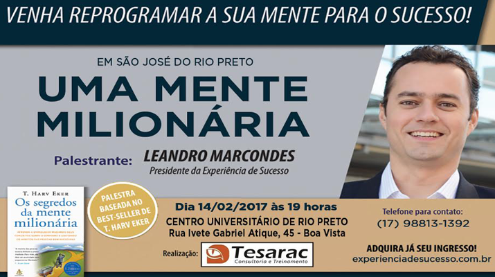 Workshop Mente Milionária em Rio Preto