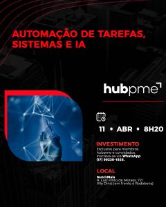 Automação de Tarefas, Sistemas e IA - reunião hubpme